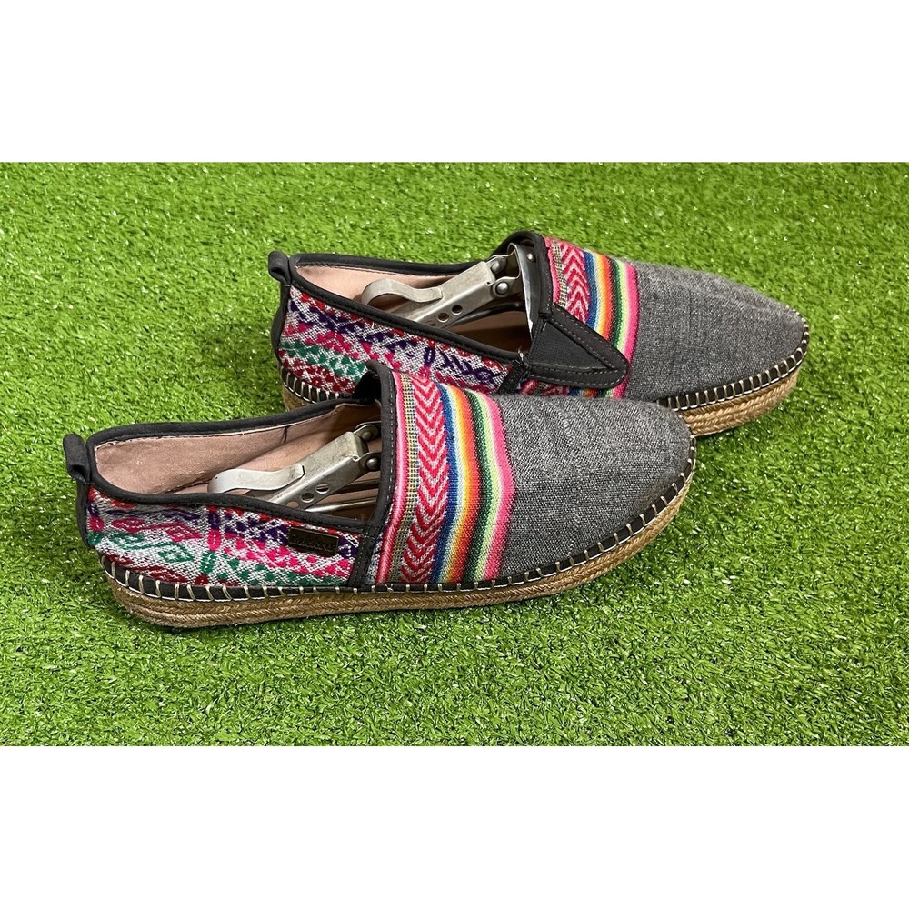 Women's Inkkas Slip Ons SZ 8 Southwest Aztec Pattern Espadrille EUC summertime